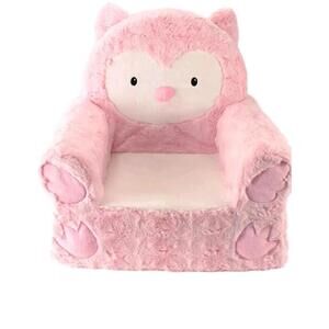 Rare Htf Sweet Seats Pink Owl Kids Chair Plush Animal Adventures